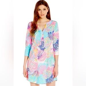 LILLY PULITZER Womens Multi Roar Of The Sea Ali Dress Sz XS💕💕